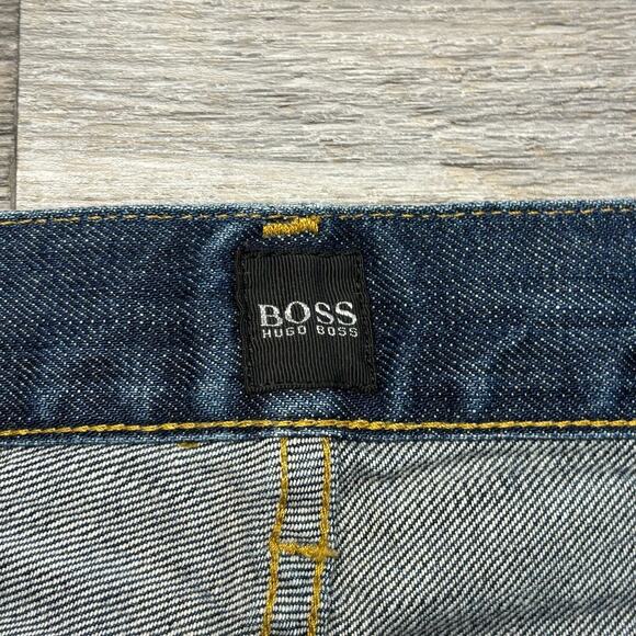 Hugo Boss Mid Wash Blue Mens‎ 33x33 Relaxed Straight Leg Streetwear Texas Jeans - Picture 4 of 12